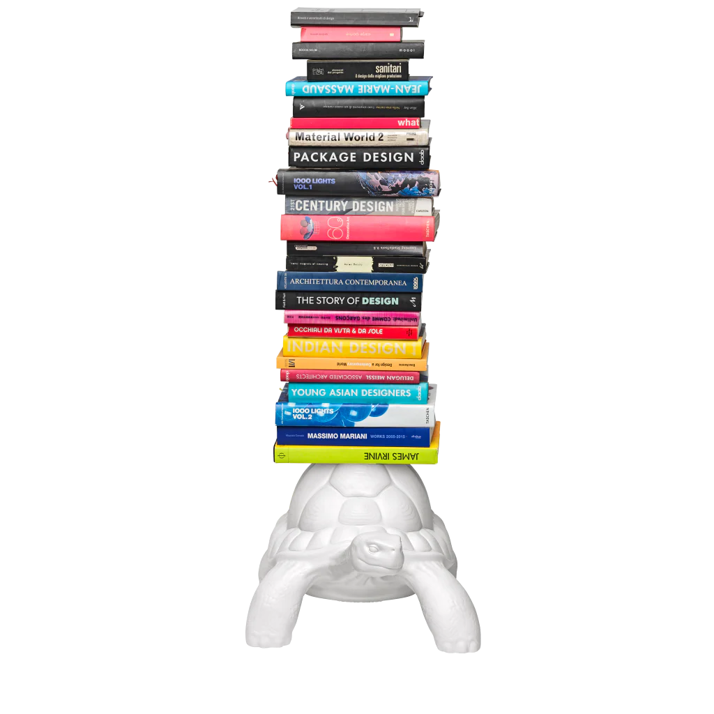 Qeeboo Turtle Carry Bookcase BIANCO