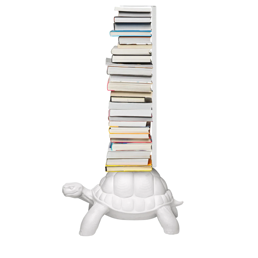 Qeeboo Turtle Carry Bookcase BIANCO