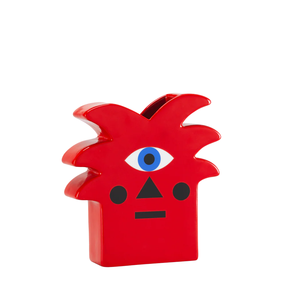 Qeeboo, Vaso Red Palm di Marco Oggian | Ceramica Design a Busto Arsizio Varese – Crespi 1977