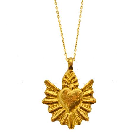 Boncoeurs, collana con ciondolo cuore sacro oro