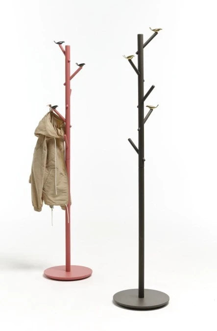 Minottiitalia, Appendiabiti da terra Bird Watch nero con uccellini ottone lucido