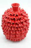 Enzo De Gasperi, vaso Chakra balze M rosso, h23xd18,5 cm, waterproof