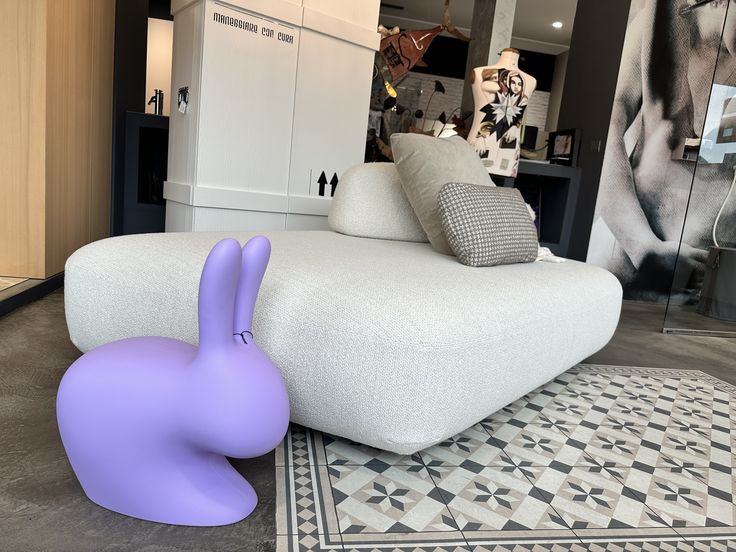 Qeeboo, sedia Rabbit per bambini Violet