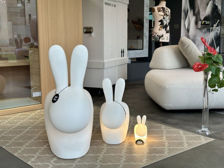 Qeeboo, Rabbit XS Led Bianco, il coniglio che si illumina!