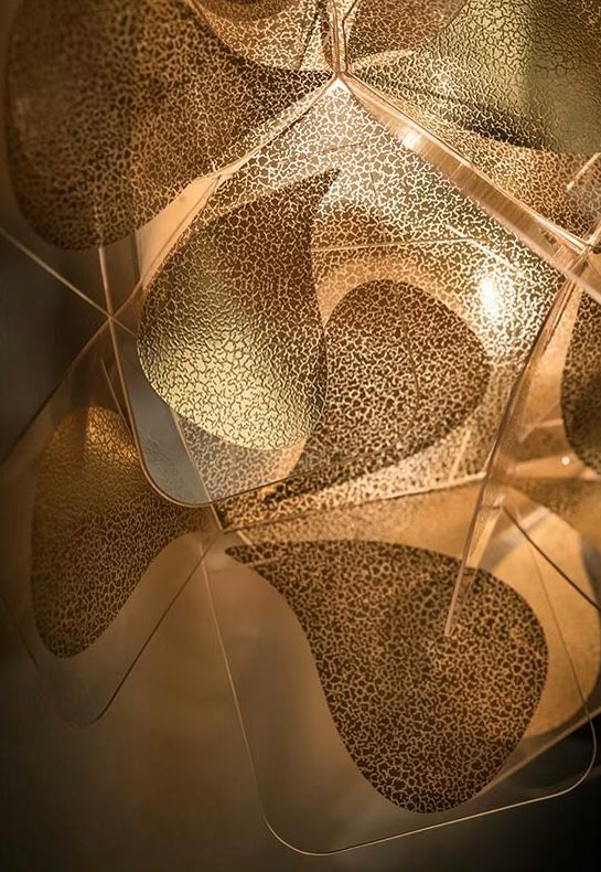 Slamp, lampada sospensione Clizia Mama non Mama oro piccola