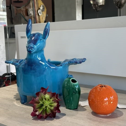 Patrizia Italiano, Vaso scultura siciliano monofore fico d'india fatto a mano in ceramica