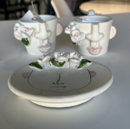 Patrizia Italiano, tazzina da caffè Capperina piccola fatto a mano in ceramica