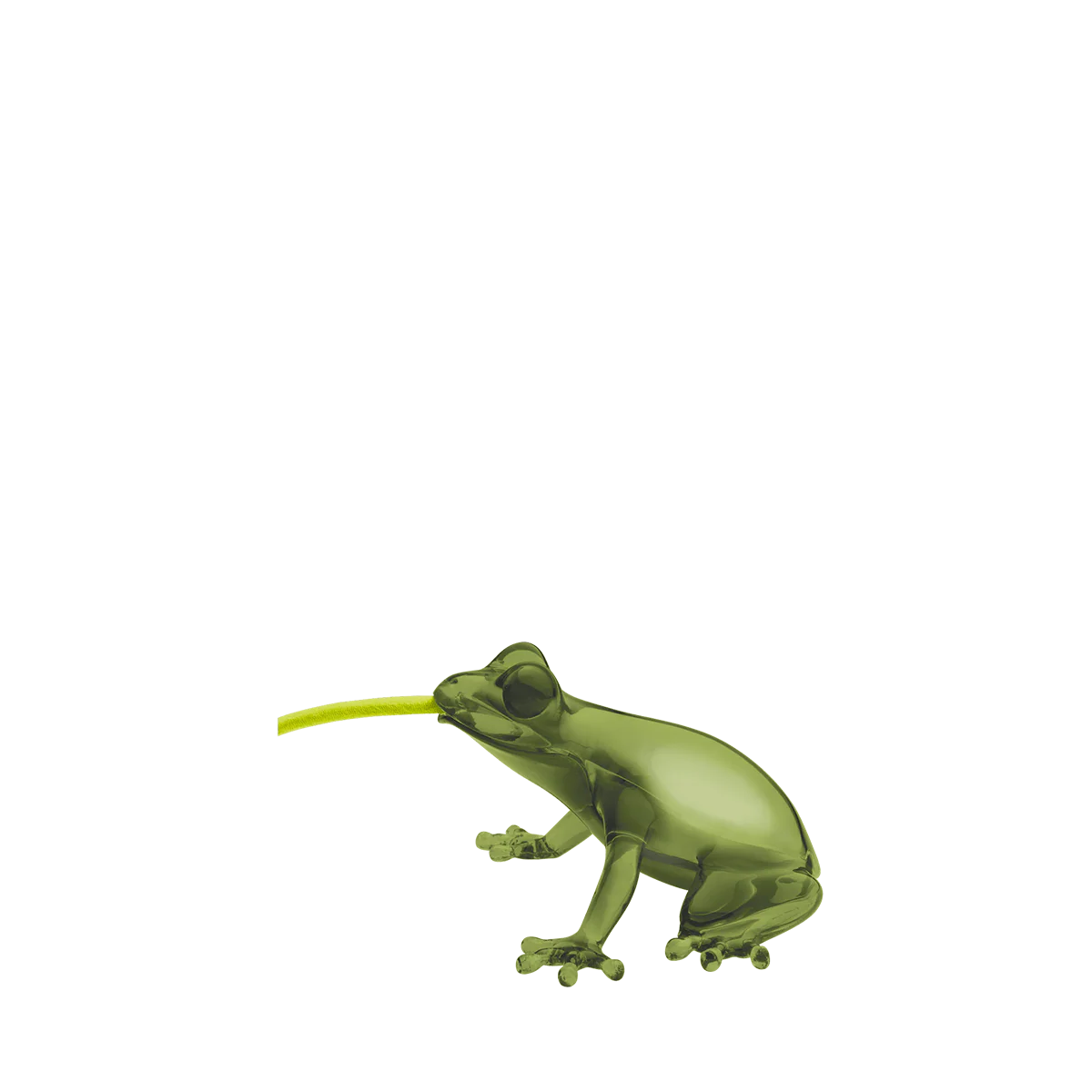 Qeeboo, lampada da tavolo/parete Hungry Frog Smeraldo con cavo