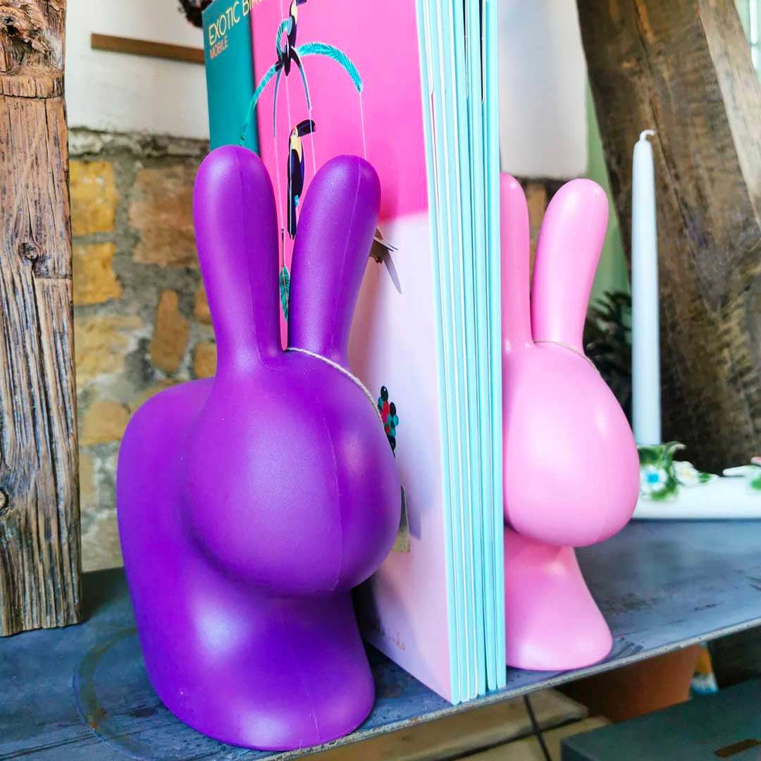 Qeeboo, Rabbit XS Doorstopper Blue Violet
