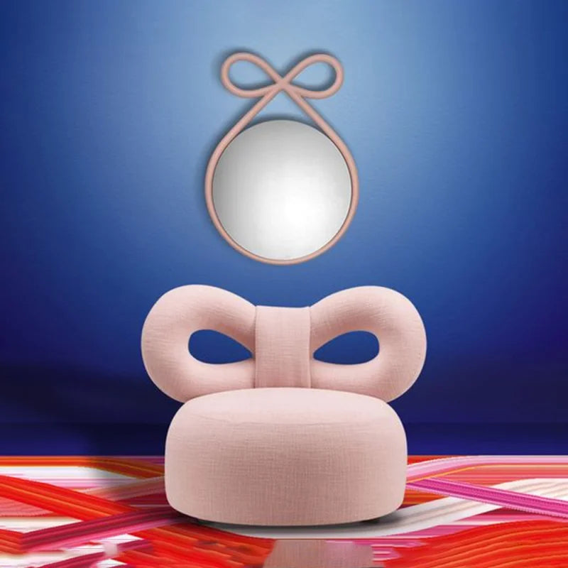 Qeeboo, Specchio Ribbon Mirror rosa
