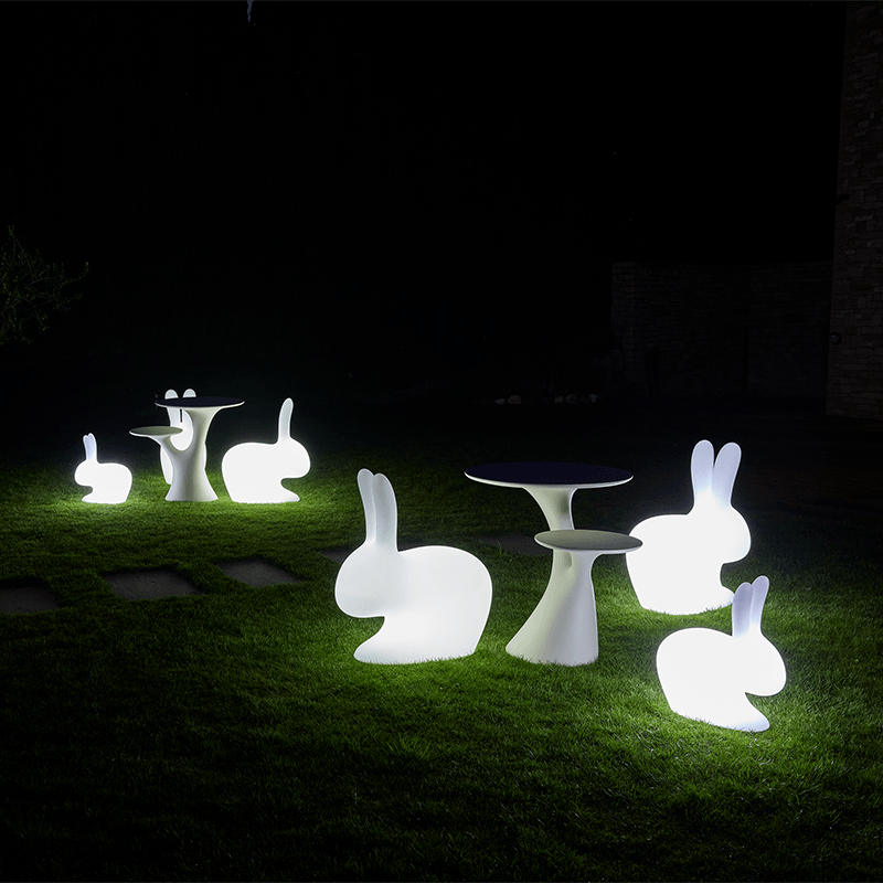 Qeeboo, Rabbit XS Led Bianco, il coniglio che si illumina!