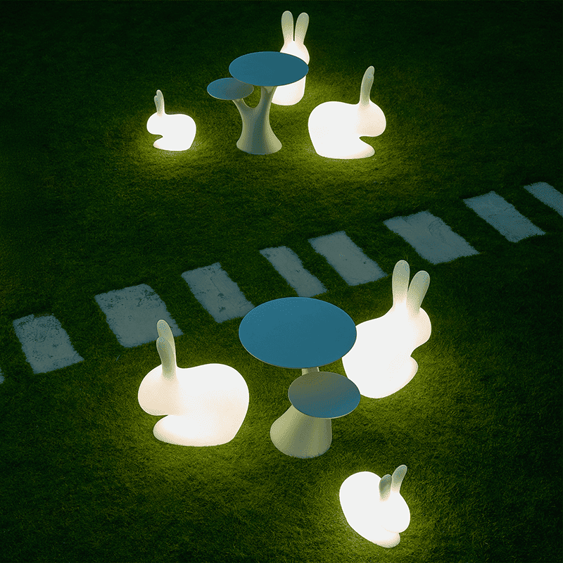 Qeeboo, Rabbit XS Led Bianco, il coniglio che si illumina!