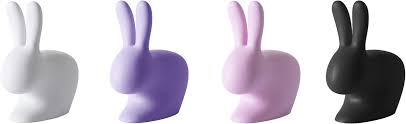 Qeeboo, sedia Rabbit per bambini Violet