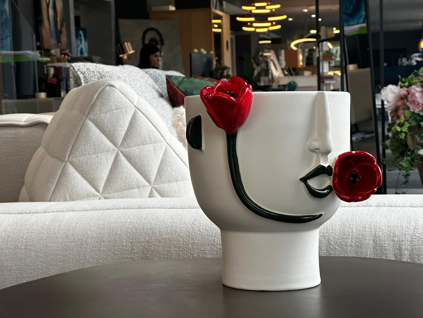 Patrizia Italiano, Vaso scultura siciliano LA CONTURBANTE fatto a mano in ceramica, medio