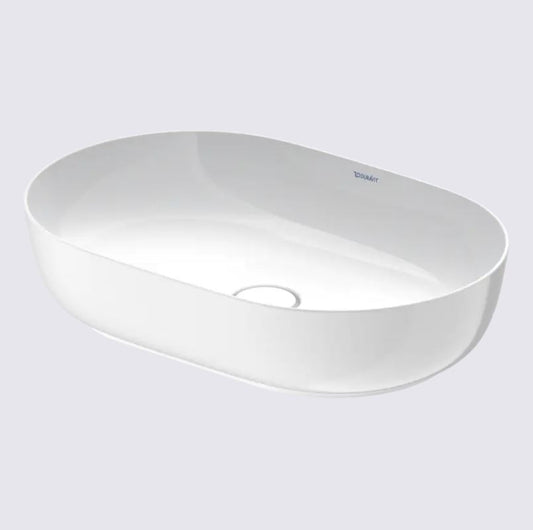 Duravit, lavabo Luz da appoggio  60x40 cm, ceramica bianca lucida