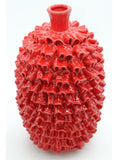 Enzo De Gasperi, vaso Chakra balze L rosso, h33xd21,5 cm, waterproof