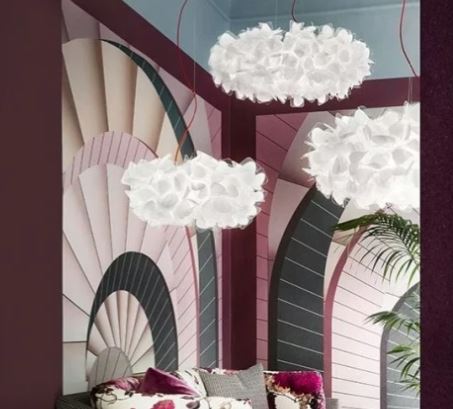 Slamp, lampada sospensione Clizia Mama non Mama bianca media