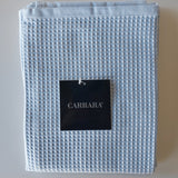 Mirabello Carrara, Coppia 1+1 Marsiglia azzurro, cotone, 40x60 / 60x110