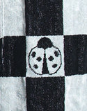 Mirabello Carrara, Coppia 1+1 Fortuny black/white, cotone, 40x55 / 60x100