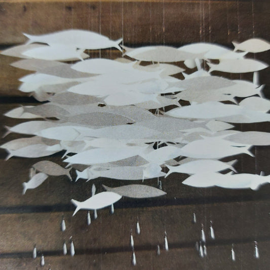 Atelier Carta Bianca, ceiling decoration White fish bank, paper and metal