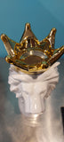 Enzo De Gasperi, vaso animal royal leone, ceramica, h 37 cm