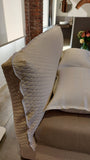 Gervasoni, Inout 44 pouf / coffee table, d37 x h46 cm, white ceramic, Paola Navone, INO044FW
