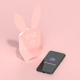 GoBig, Cutie Clock rosa grande, sveglia intelligente e luce notturna