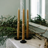 Boncoeurs, set 3 gioielli per candela cuori sacri, ferro patinato