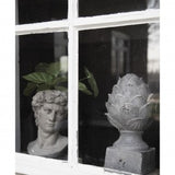 Clayre & Eef, vaso portapianta pietra busto David beige, 21x18x29 cm