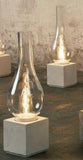 Karman, Transparent white table lamp, AMARCORD collection, CT121BSINT, Matteo Ugolini