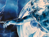Dorta Raffaella, quadro "La Creazione Blu", olio su tela, 70x50