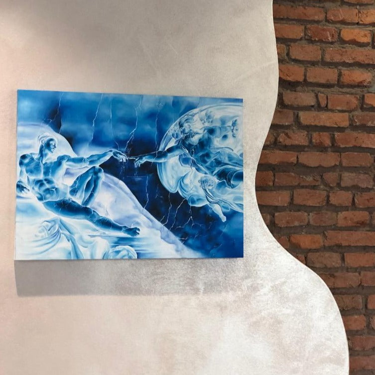 Dorta Raffaella, quadro "La Creazione Blu", olio su tela, 70x50