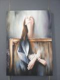 Dorta Raffaella, quadro "Oltre la tela", olio su tela, 70x100