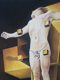 Dorta Raffaella, painting "Surreal Cross", oil on canvas, 25x30