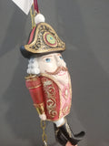 Enzo De Gasperi, nutcracker soldier decoration with jointed legs to hang, resin, h17