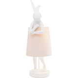 Kare, lampada da tavolo "Animal Rabbit", poliresina bianca, 68x23x26,5