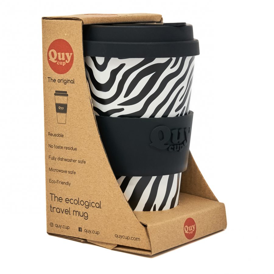 QUY CUP, TAZZA TRAVEL MUG ZEBRA