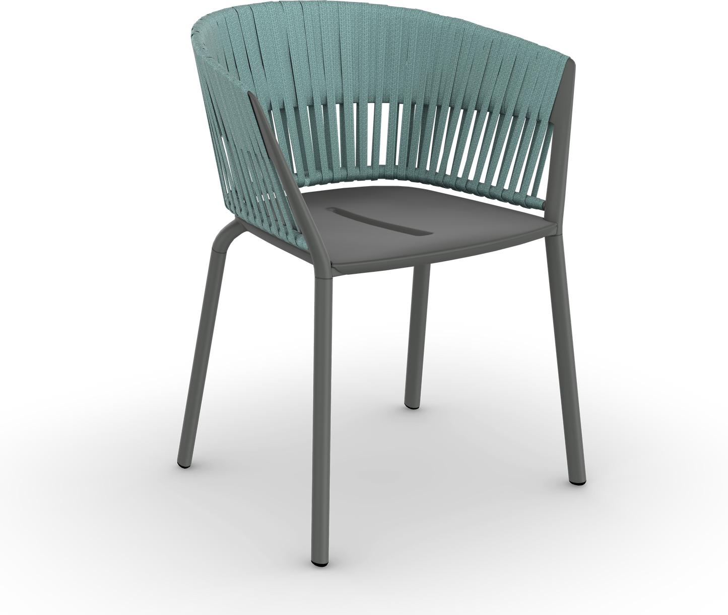 Fast mod. Forest armchair in aluminum color Maracuja, with Patio Tobacco cushion included