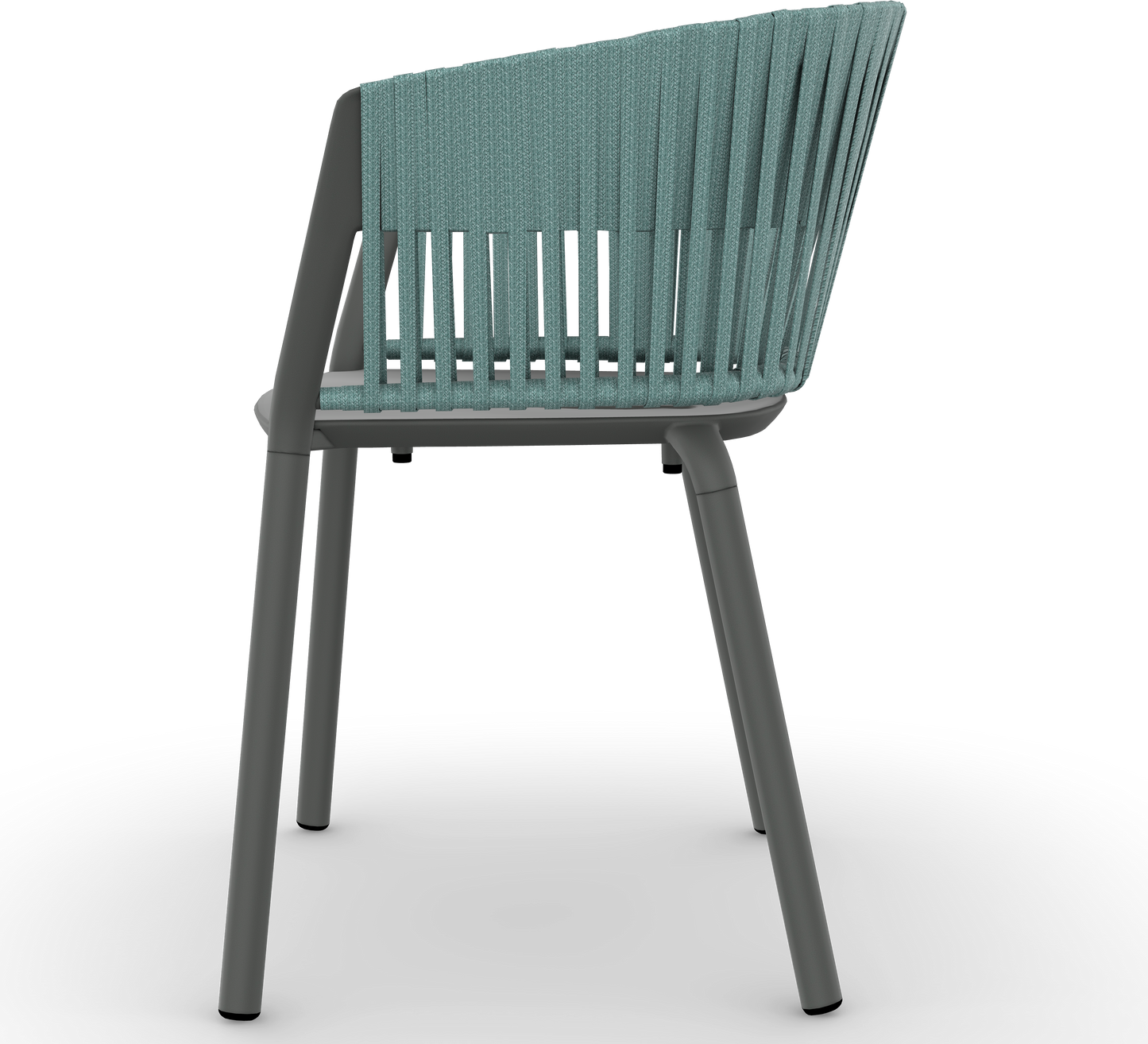 Fast mod. Forest armchair in aluminum color Maracuja, with Patio Tobacco cushion included