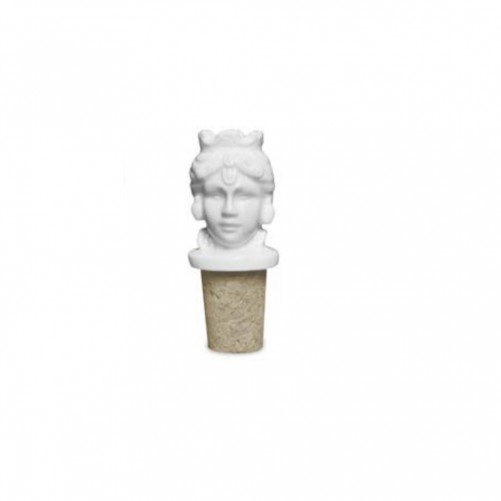 Baci Milano, Donna Bianco bottle cap, B&R Milano Kitchen line, porcelain and cork, WOM.MIL03