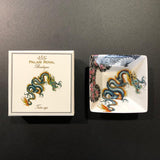 Lamart, coppetta "Drago" in porcellana Asia, linea Tatoo Age, 10x10 cm