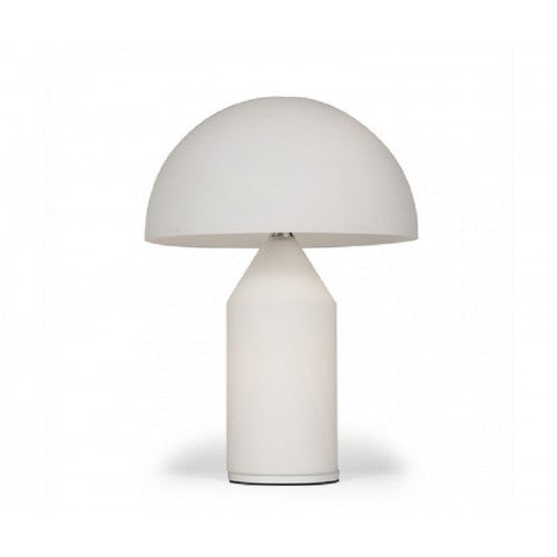 Oluce, Lampada da tavolo color bianco, modello Atollo, taglia piccola, diametro 25 cm 236
