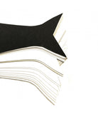 Atelier White Paper, Sly Fish notepad, black and gold paper, 22x6x0.7 cm