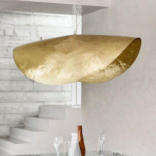 Gervasoni, Brass 96 suspension lamp, D 120 cm, matt brass, Paola Navone, BRA096F