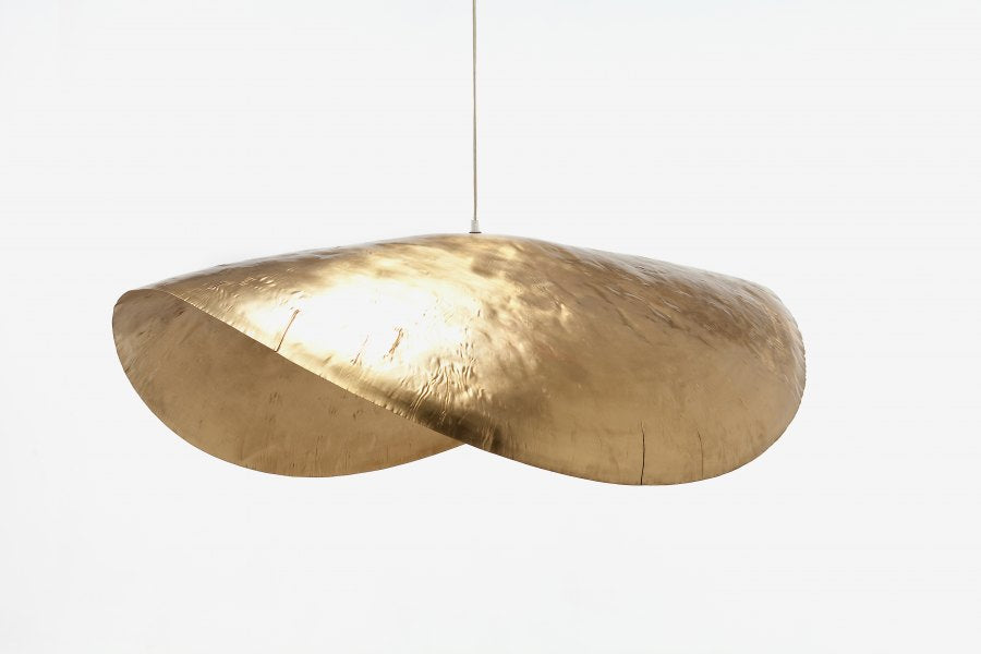 Gervasoni, lampada sospensione Brass 96, D 120 cm, ottone opaco, Paola Navone, BRA096F