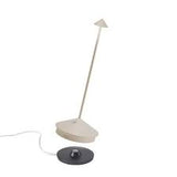 Zafferano, lampada Pina PRO tavolo sabbia con base ricarica wireless