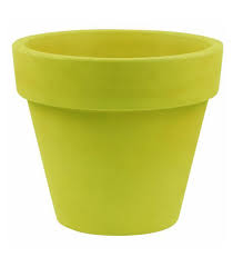 Vondom, vaso Maceta basic pistacchio, D14x12 cm, propilene, designer Maceteros