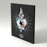 Miho, cuore decorativo Ex-Voto Fly High/Vola Alto, mdf, 16,5x5x25 cm