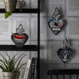 Miho, cuore decorativo Ex-Voto Fly High/Vola Alto, mdf, 16,5x5x25 cm