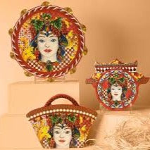 Baci Milano, tagliere grande Carretto rosso, linea Joke Sicily - Kitchen, melamina, JCART1.SIC02